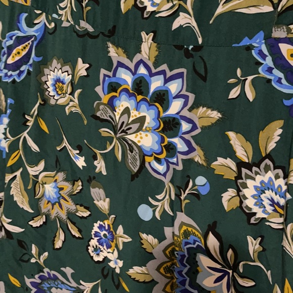 Long sleeve green swing dress - Picture 3 of 4